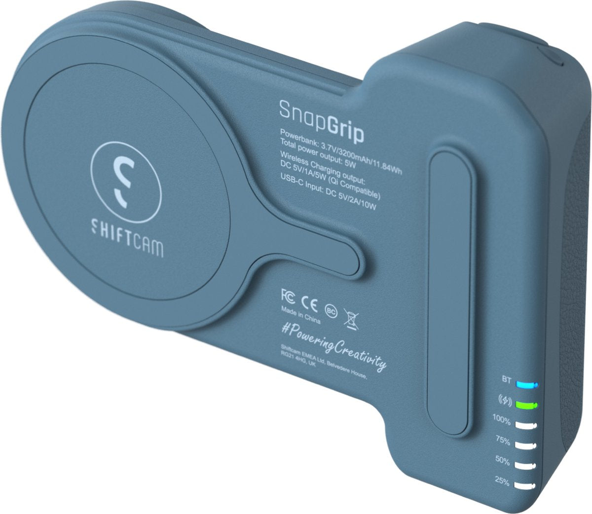 ShiftCam SnapGrip - Mobile Battery Grip - Blue Jay