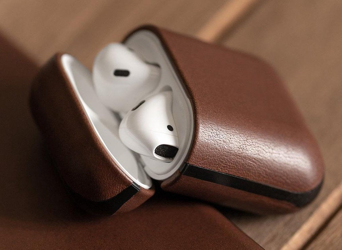 EOL Nomad Leren hoesje voor AirPods (2de gen.) - Bruin