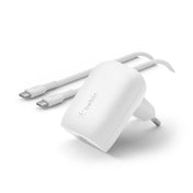 Belkin BoostCharge | Chargeur secteur USB-C PPS (30W) + câble USB-C/USB-C - 1 m - Blanc