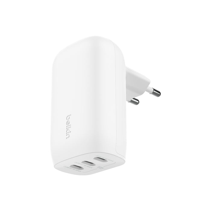 Belkin BoostCharge | 3-poorts USB-C wandlader met PPS (67 W) + USB-C/USB-C-kabel - Wit