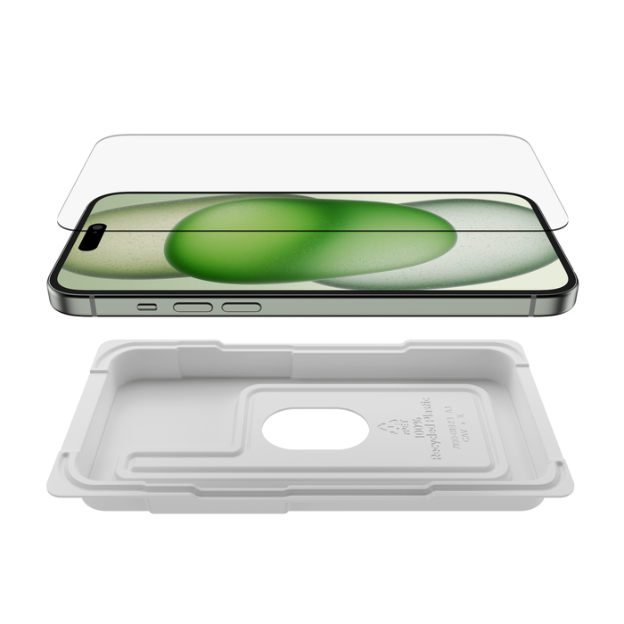 Belkin Protecteur d'écran pour iPhone 16 Plus/15 Plus/14 Pro Max - UltraGlass Anti-Microbial (BOXED)