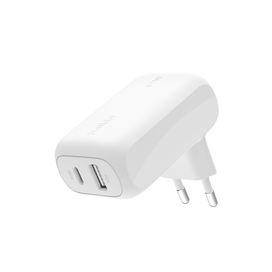 Belkin BoostCharge | Chargeur secteur 2 ports USB-C & USB-A (42W)