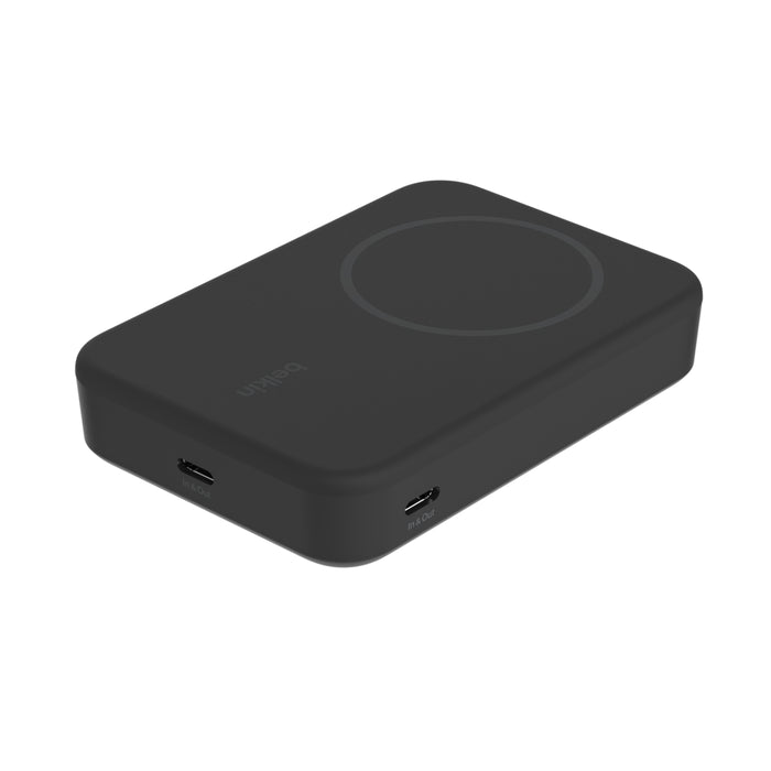 Belkin BoostCharge | Batterie externe sans fil magnétique 10K avec Qi2 + support - Noir