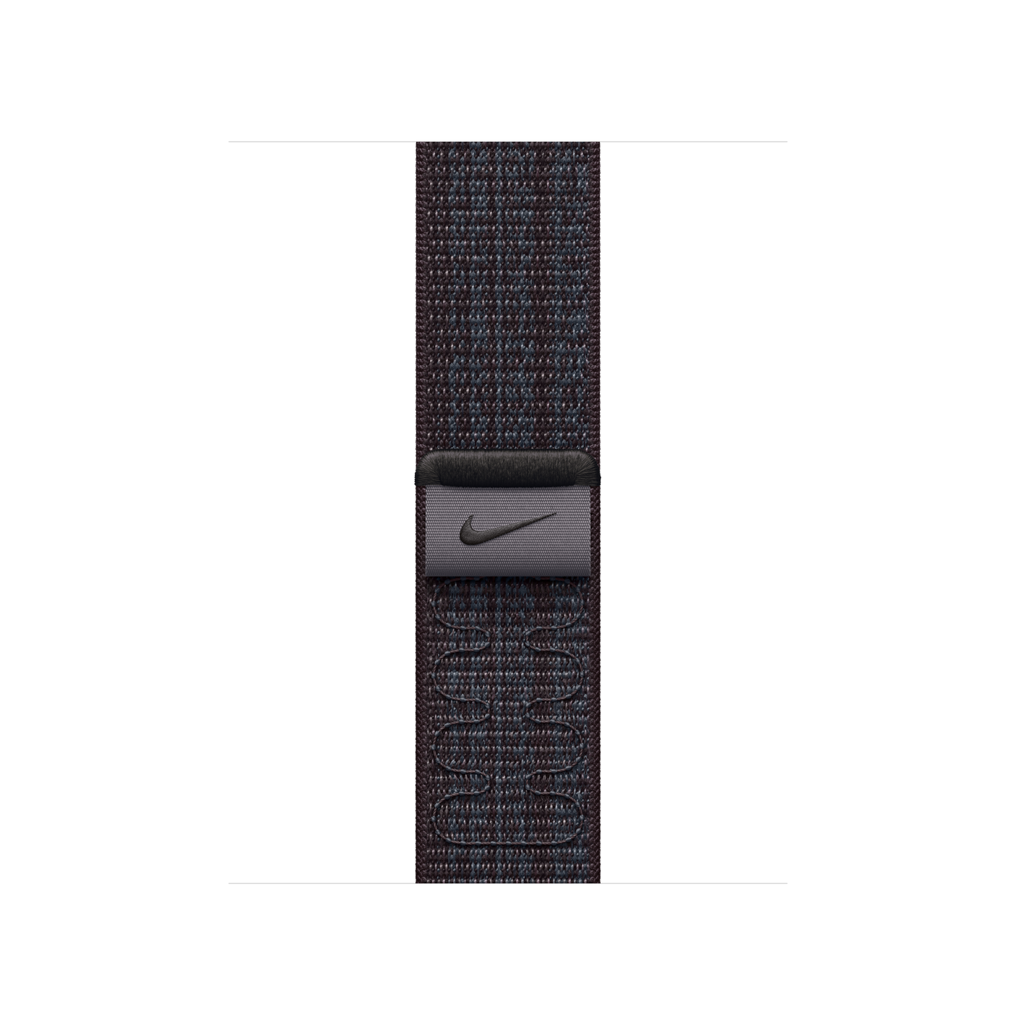 Geweven sportbandje van Nike - Zwart/blauw (41 mm)