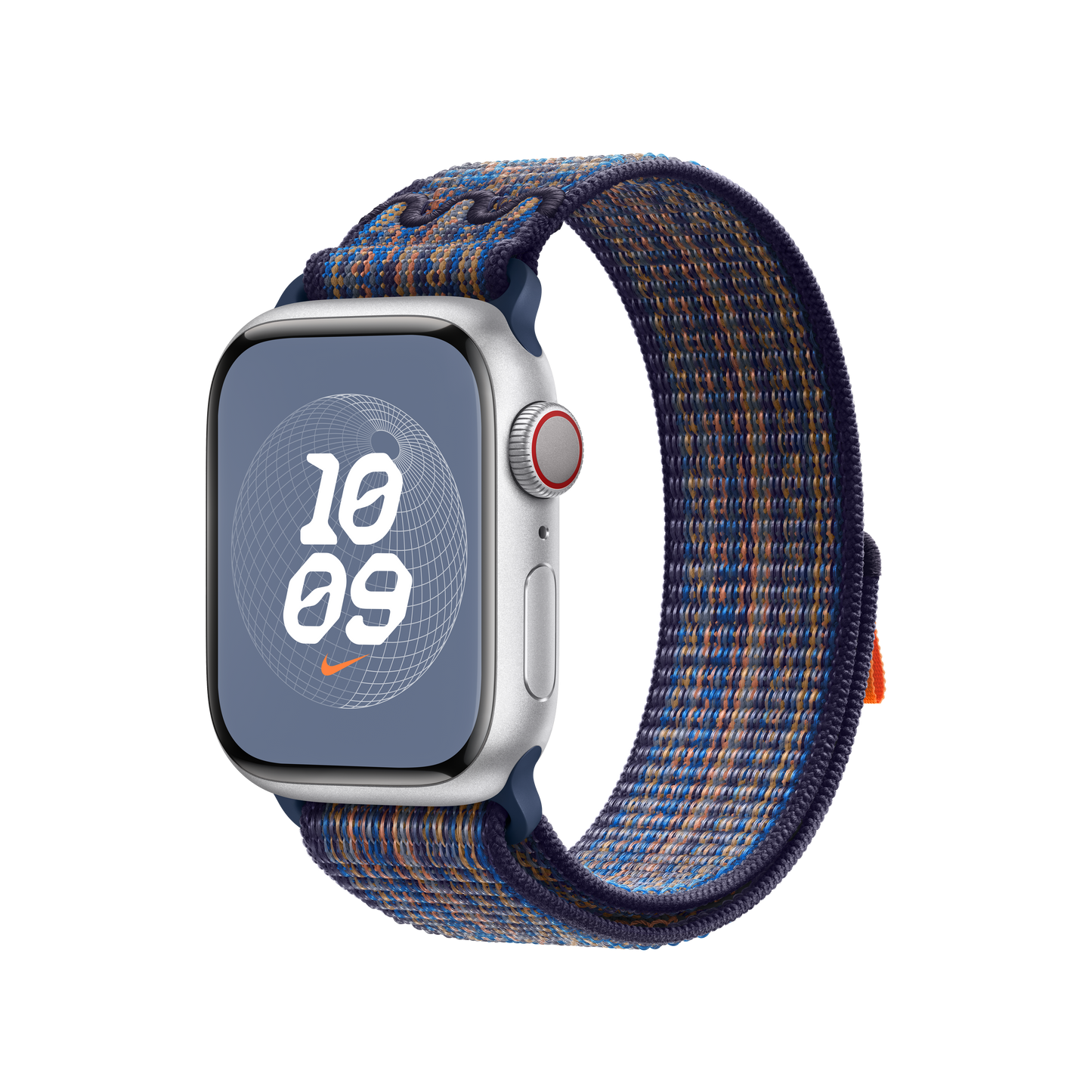 Geweven sportbandje van Nike - Game Royal/oranje (41 mm)