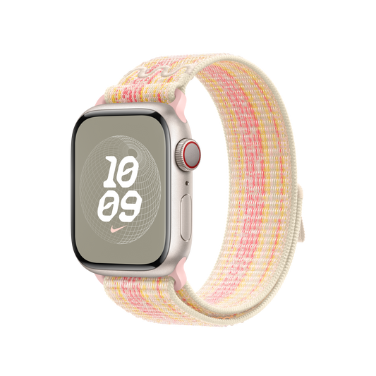 Boucle Sport Nike Lumière stellaire/Rose 41 mm