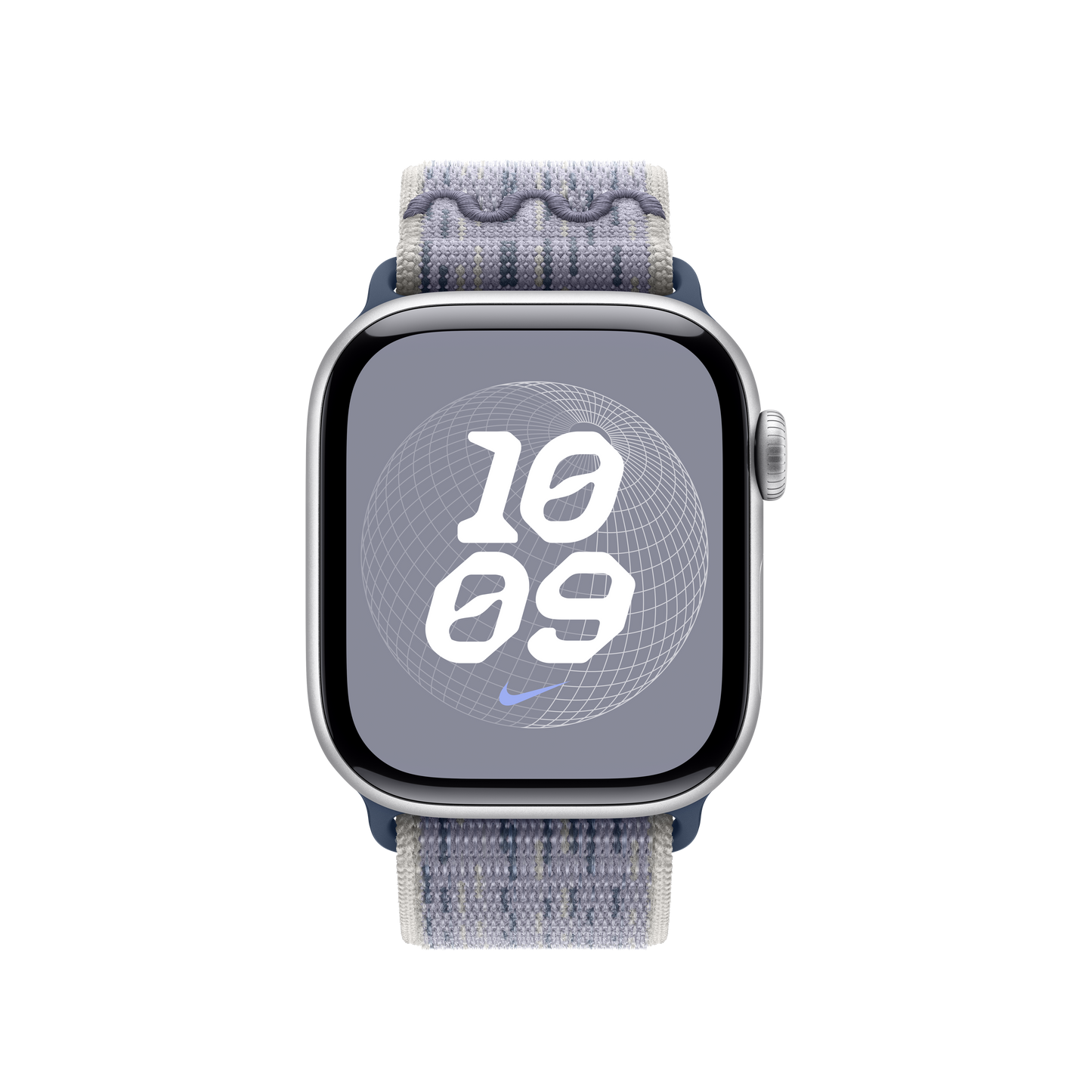 Geweven sportbandje van Nike - Grijs/blauw (42 mm)