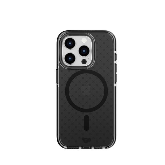 EOL Tech21 Evo Check met MagSafe voor iPhone 15 Pro - Smokey/Black