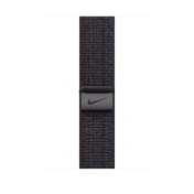 Geweven sportbandje van Nike - Zwart/blauw (45 mm)