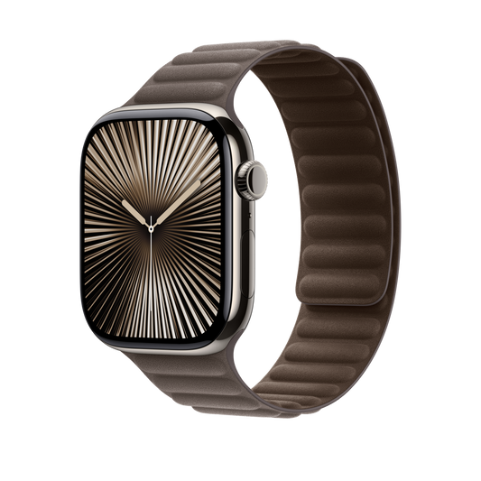 Magnetic Link-bandje - Donker taupe (46 mm) - M/L