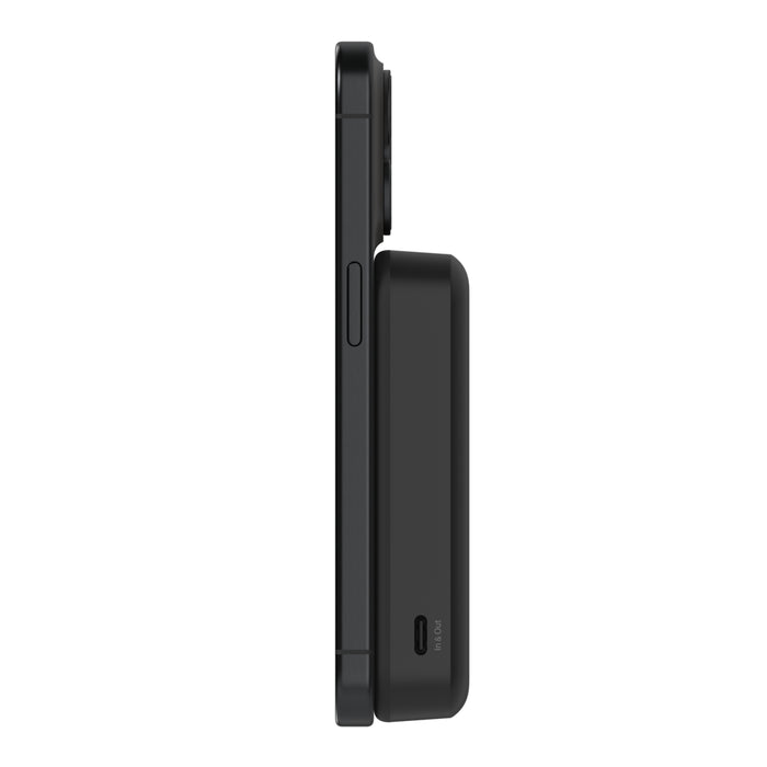 Belkin BoostCharge | Batterie externe sans fil magnétique 10K avec Qi2 + support - Noir