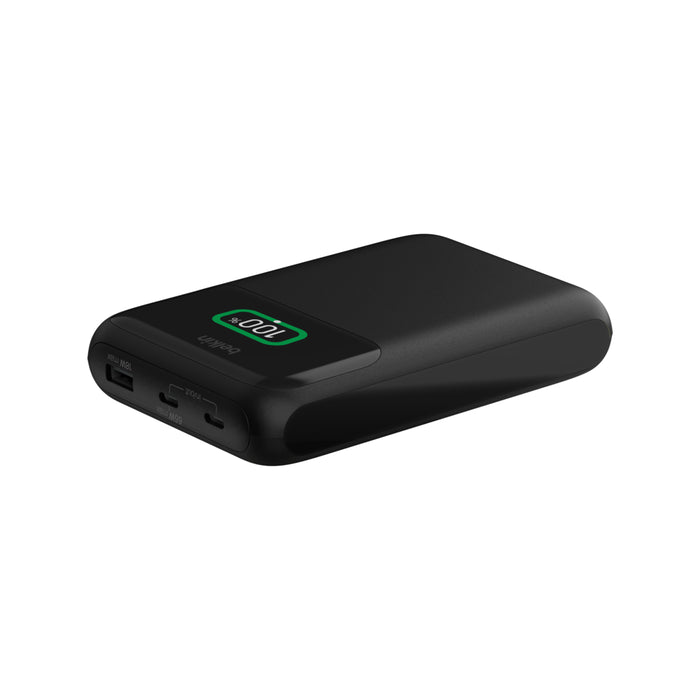 Belkin BoostCharge | Batterie portable pour laptop à 3 ports 20 000mAh - Affichage numérique (65W) - Noir