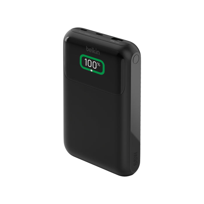 Belkin BoostCharge | Batterie portable pour laptop à 3 ports 20 000mAh - Affichage numérique (65W) - Noir