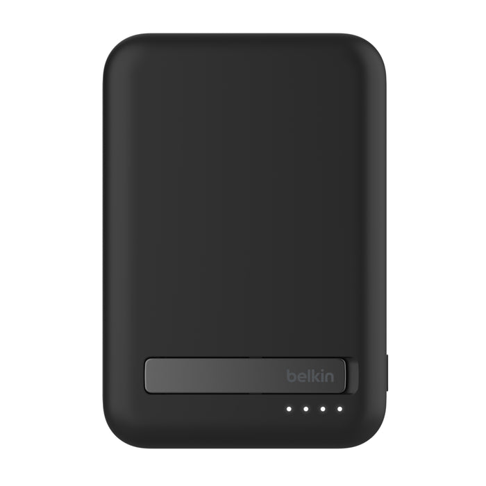 Belkin BoostCharge | Batterie externe sans fil magnétique 10K avec Qi2 + support - Noir