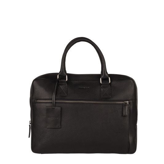 Burkely Sacoche en cuir pour MacBook 13 pouces - Fundamentals Antique Avery - Noir