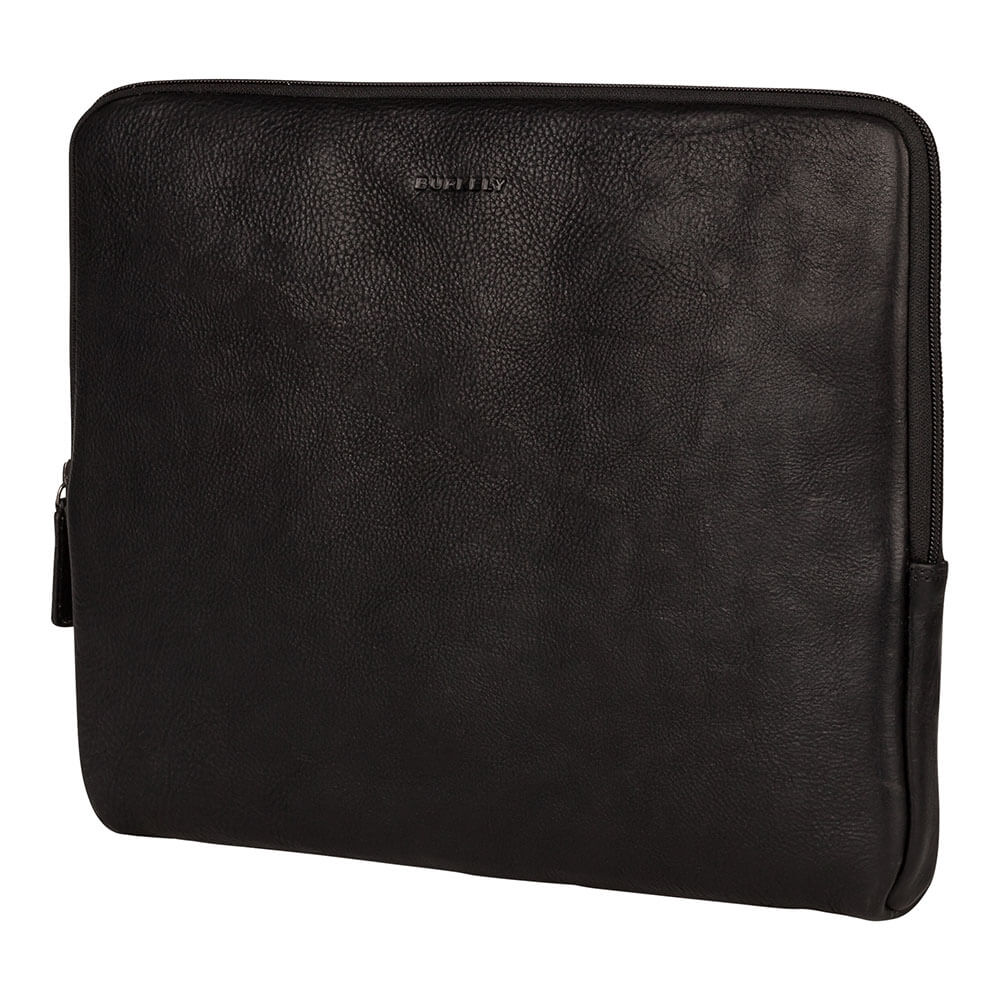 Burkely Leren hoes voor MacBook 13-inch - Antique Avery - Zwart