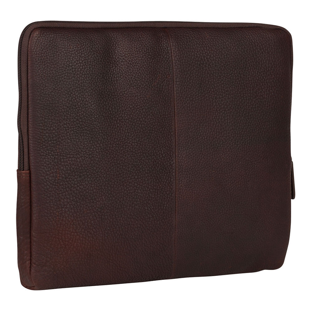 Burkely Housse en cuir pour MacBook 13 pouces - Antique Avery - Brun Foncé