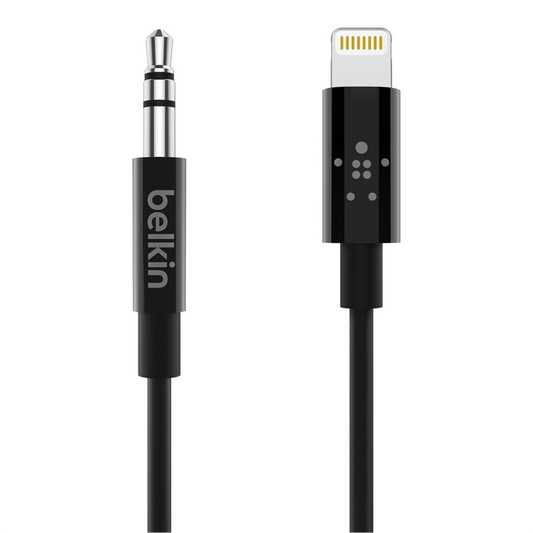 Belkin Lightning naar 3,5mm Audio kabel - 0,9m - Zwart