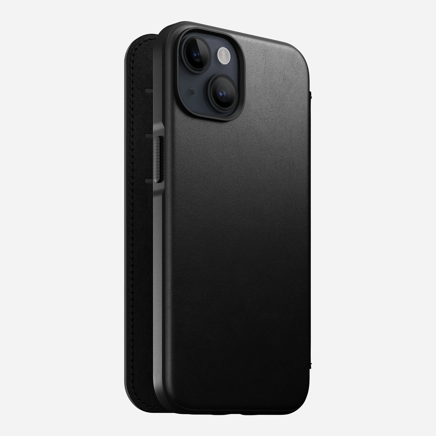 Nomad Modern Leather Folio pour iPhone 14 - Noir