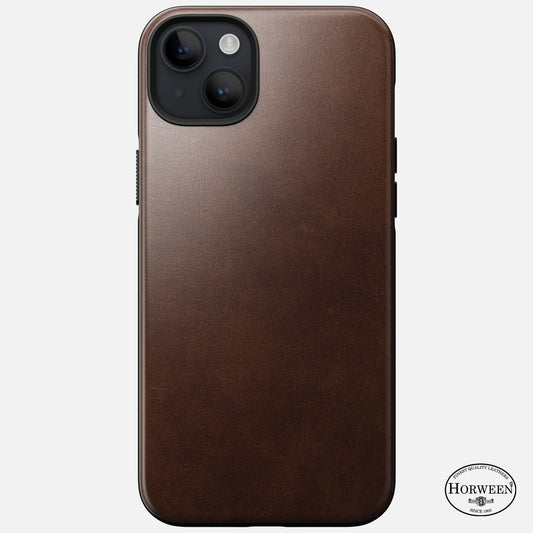 EOL Nomad Modern Case voor iPhone 14 Plus - Horween leer - Rustiek Bruin