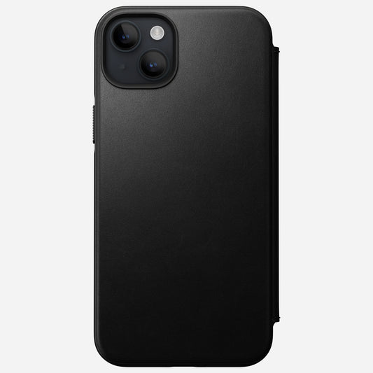 EOL Nomad Modern Leather Folio pour iPhone 14 Plus - Noir