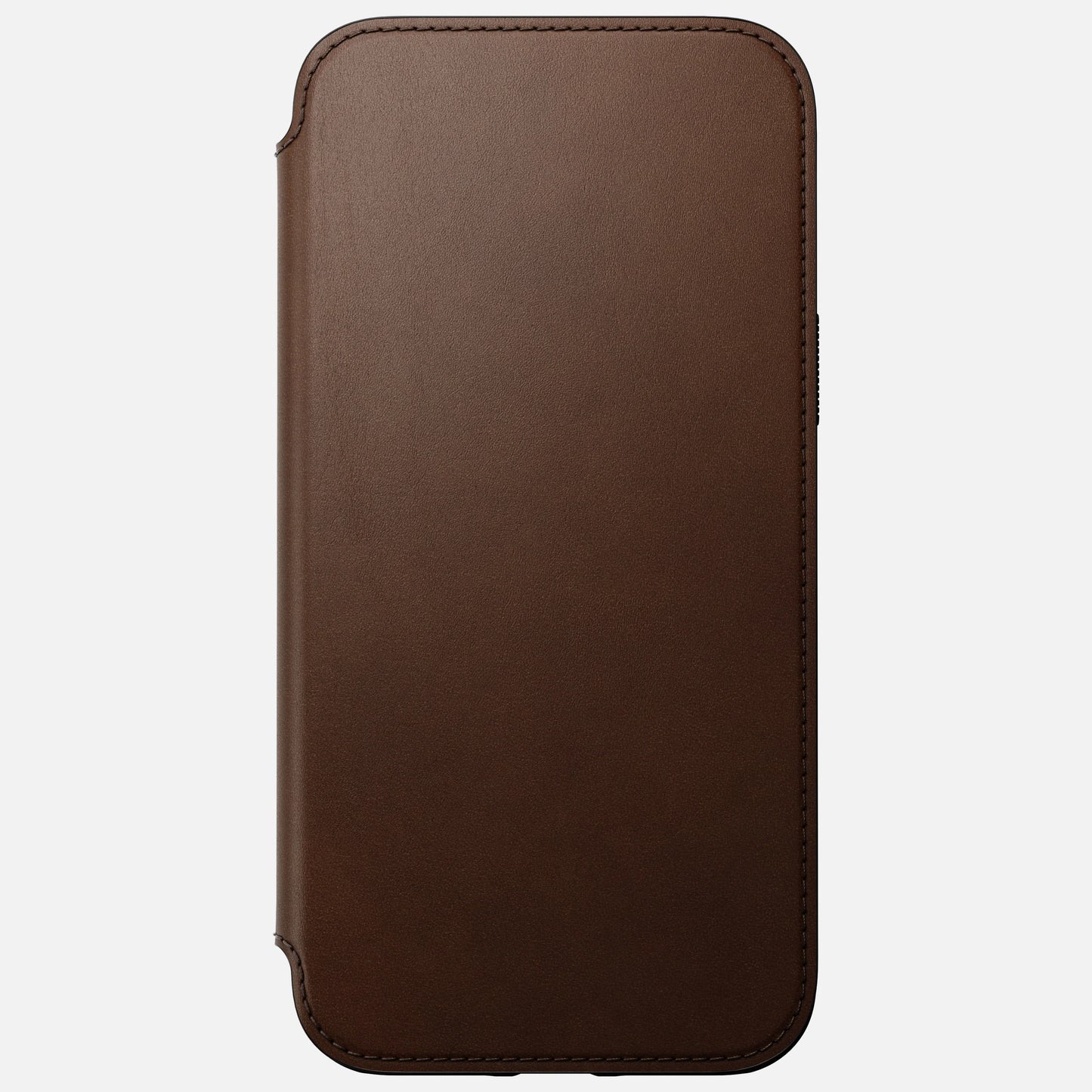 EOL Nomad Modern Leather Folio pour iPhone 14 Plus - Brun Rustique