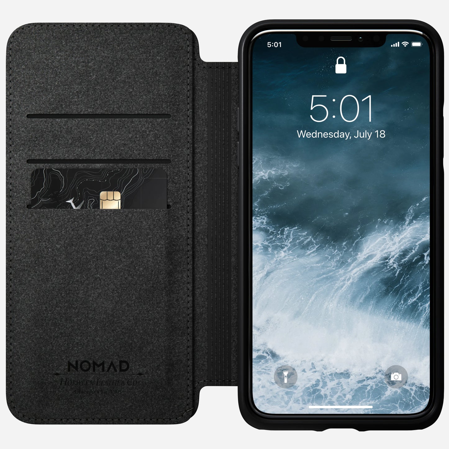 EOL Nomad Rugged Folio voor iPhone 11 Pro Max - Rustiek Bruin