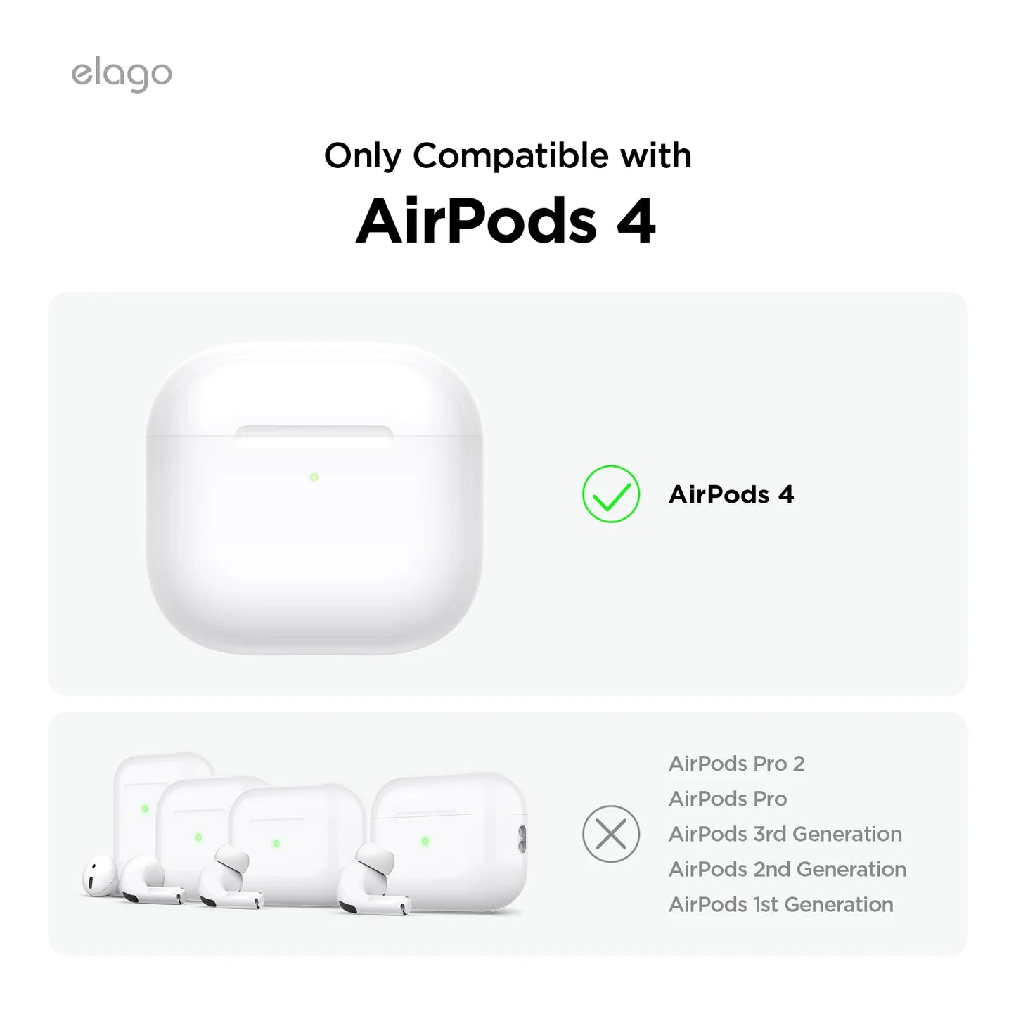 Elago Armor Protective Hang Case pour AirPods 4 - Beige