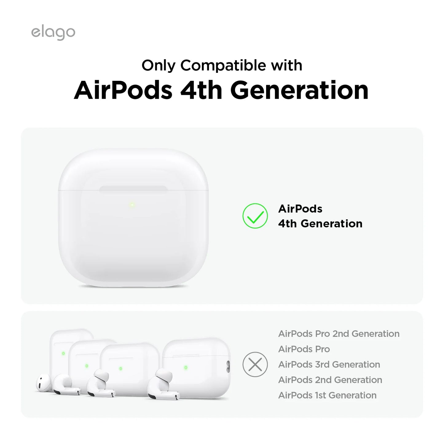 Elago Liquid Hybrid Case pour AirPods (4e gén.) - Noir