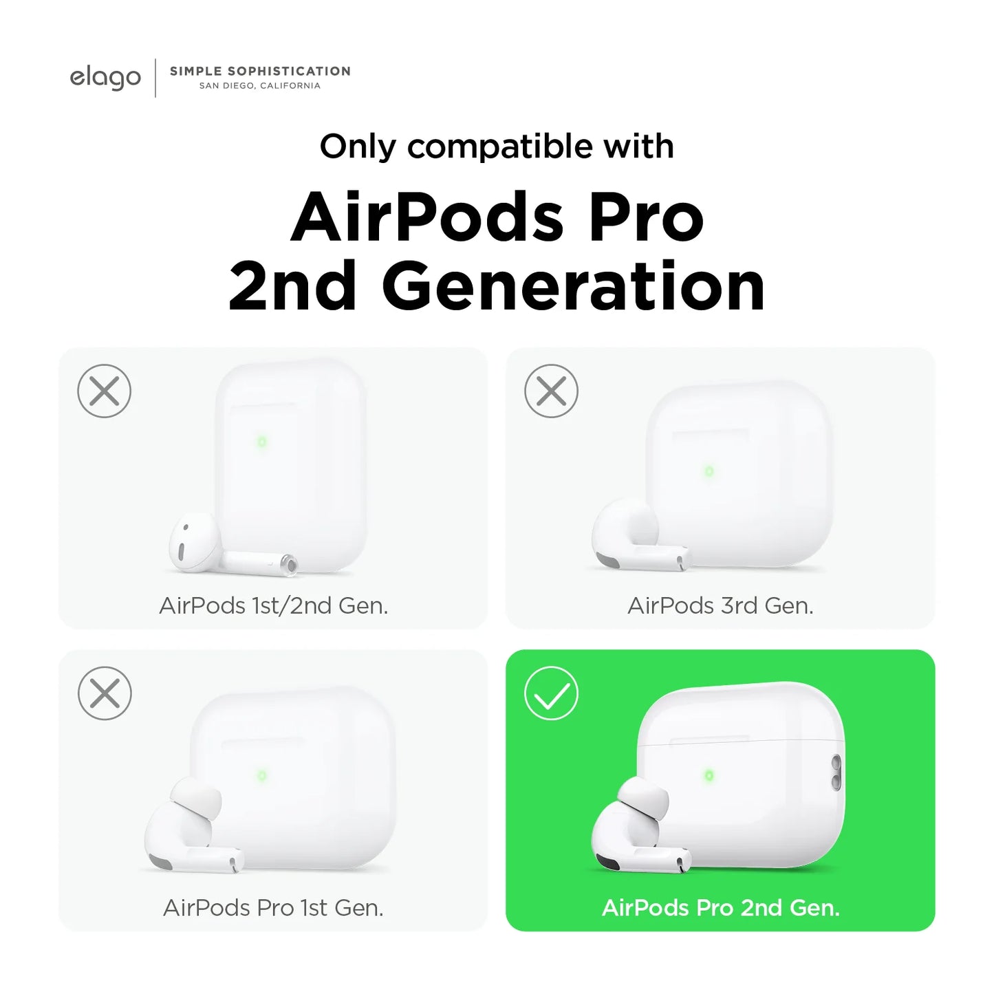 Elago Gameboy Hang Case pour AirPods Pro (2e gén.) - Gris