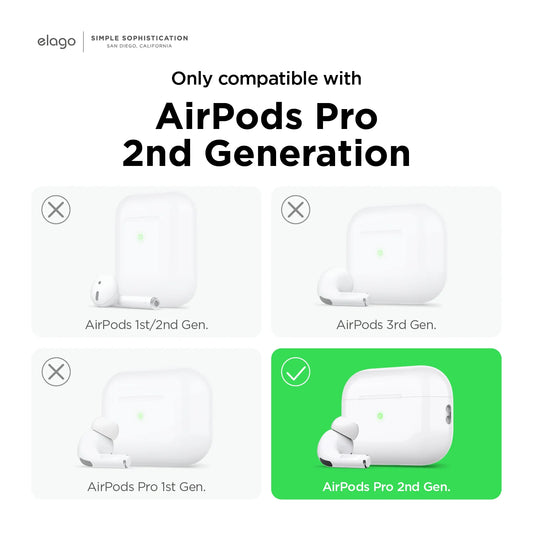 Elago Gameboy Hang Case voor AirPods Pro (2e gen.) - Lichtgrijs