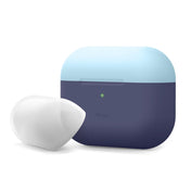 Elago Silicon DUO Case voor AirPods Pro - Indigo (body) - Nightglow Blue, Pastel Blue (top)