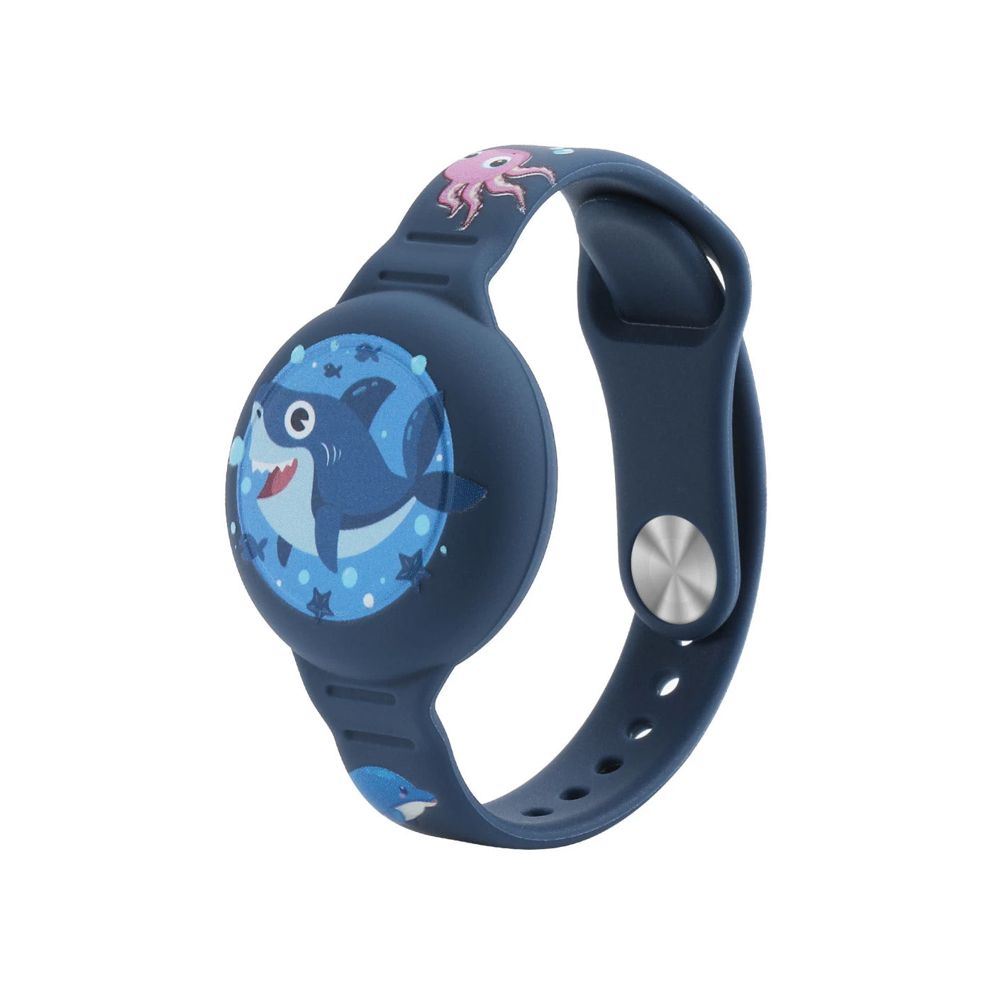 Ofkoz Armband voor Apple AirTag (kinderen) - Blauwe haai