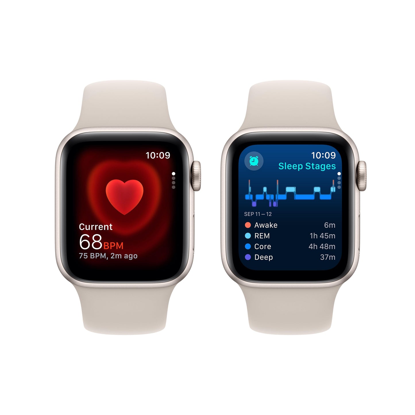 [OPEN BOX] Apple Watch SE (GPS) • 40‐mm kast van sterrenlicht aluminium • Sterrenlicht sportbandje - S/M