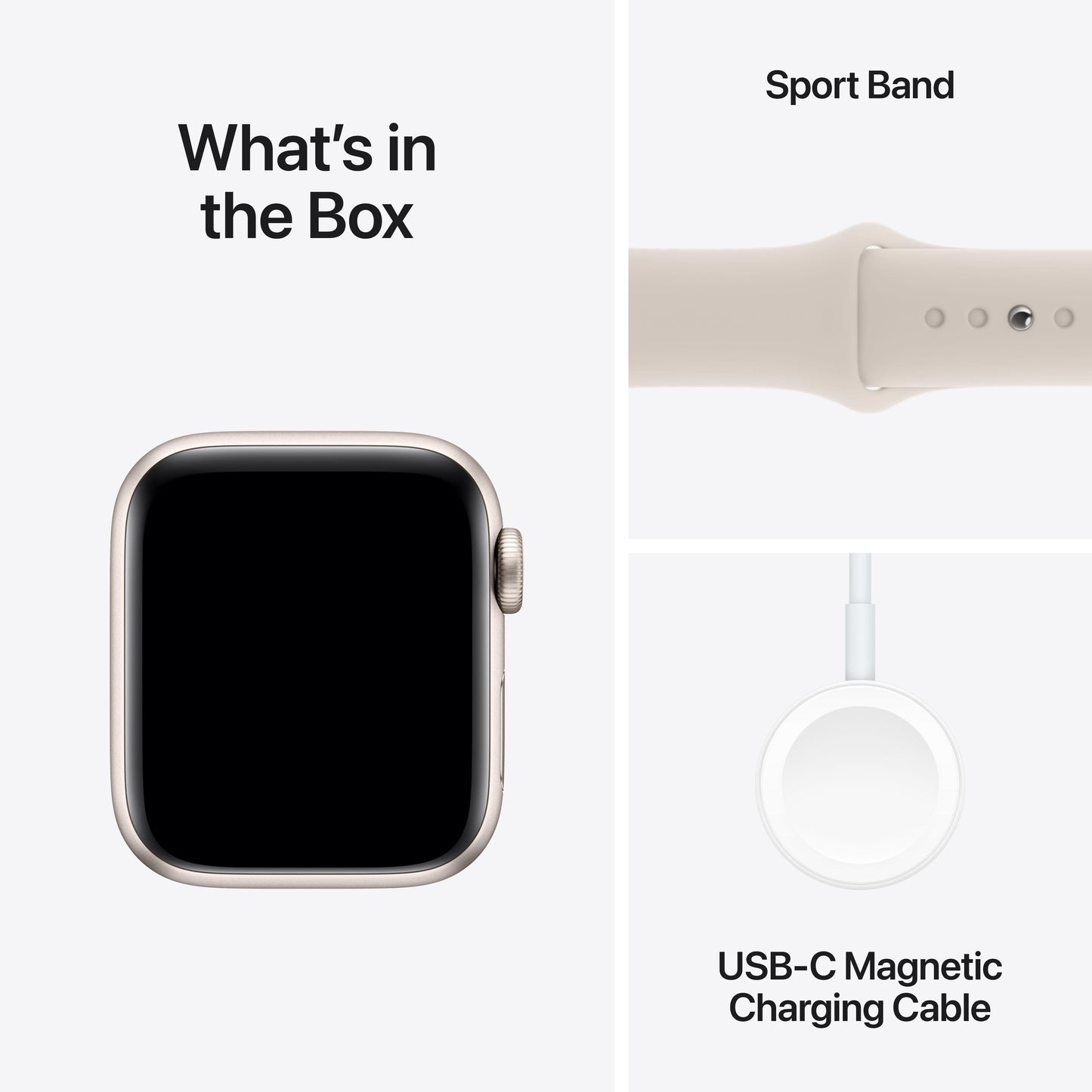 [OPEN BOX] Apple Watch SE (GPS) • 40‐mm kast van sterrenlicht aluminium • Sterrenlicht sportbandje - S/M