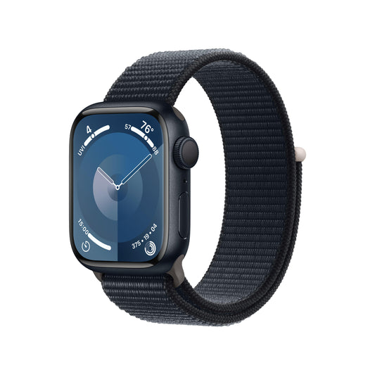 Apple Watch Series 9 GPS, Boîtier en aluminium minuit de 41 mm, Boucle Sport minuit