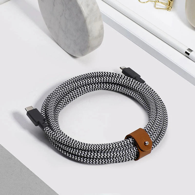 Belt XL Câble USB-C vers Lightning - 3m - Zebra