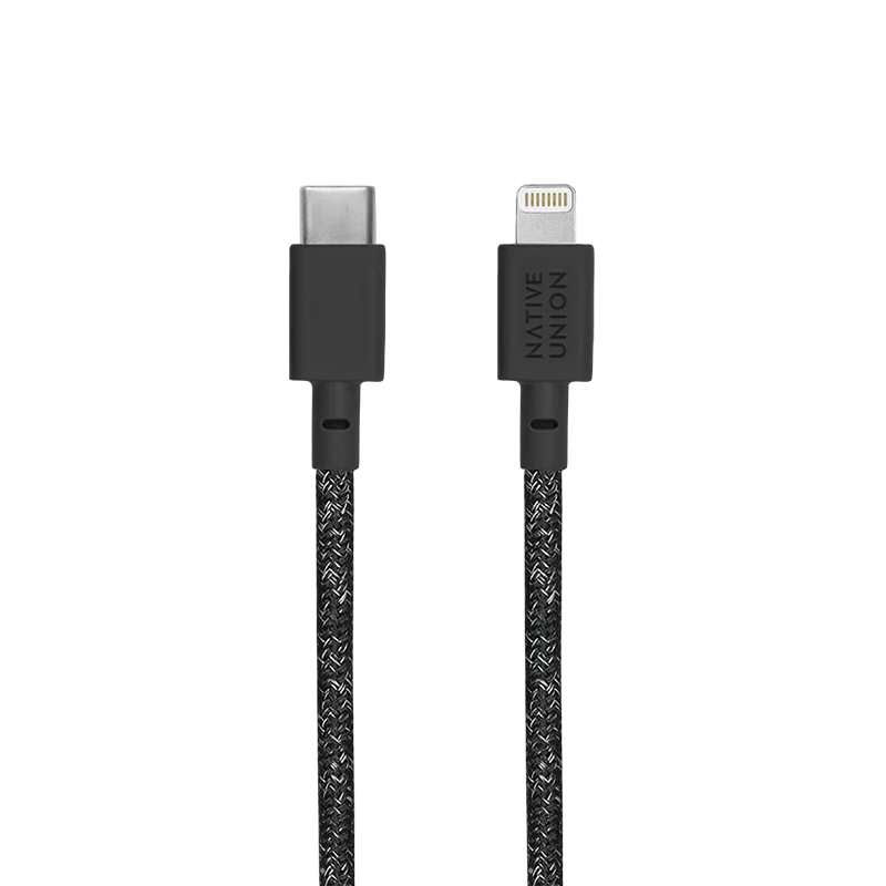 Native Union Belt Câble USB-C-vers-Lightning - 1,2m - Cosmos Noir