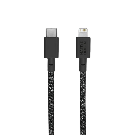 Native Union Belt Câble USB-C-vers-Lightning - 1,2m - Cosmos Noir