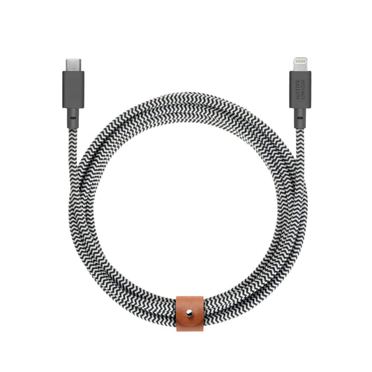 Belt XL Câble USB-C vers Lightning - 3m - Zebra