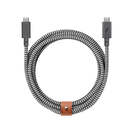 Native Union Belt Pro Câble USB-C vers USB-C - 2,4m - Zebra - 240W