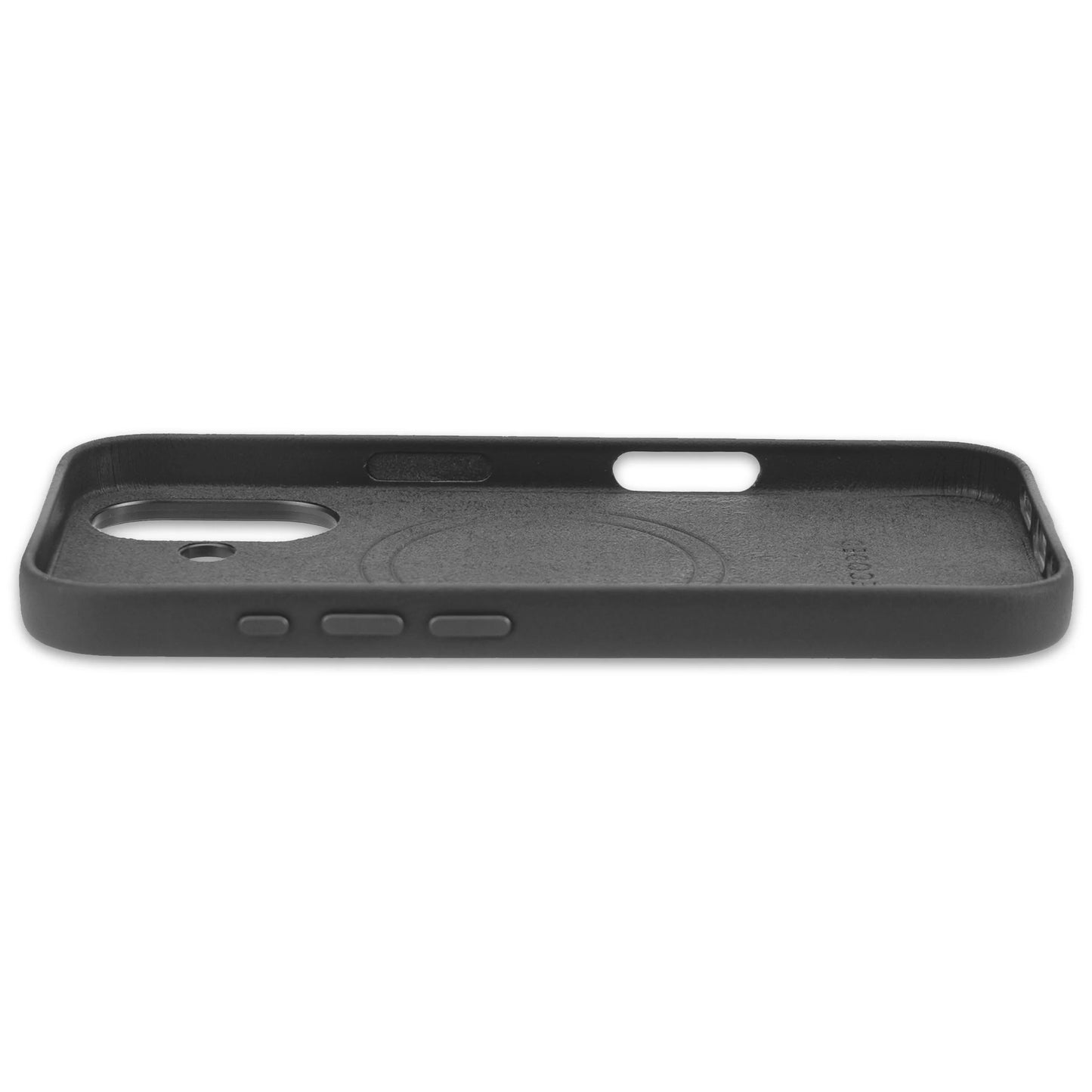 Decoded Housse en cuir pour iPhone 16 - Noir