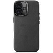 Decoded Housse en cuir pour iPhone 16 - Noir