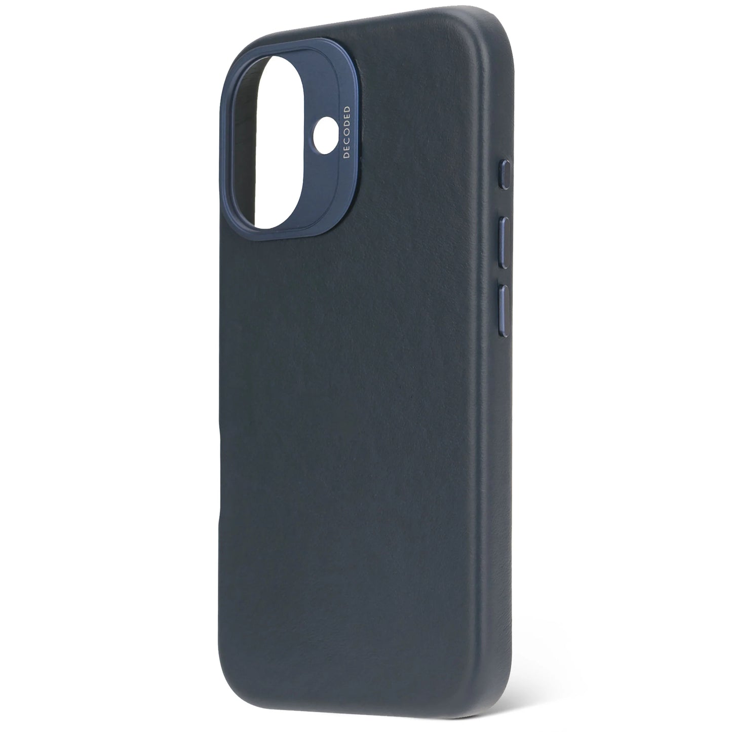 Decoded Housse en cuir pour iPhone 16 - Blue marine