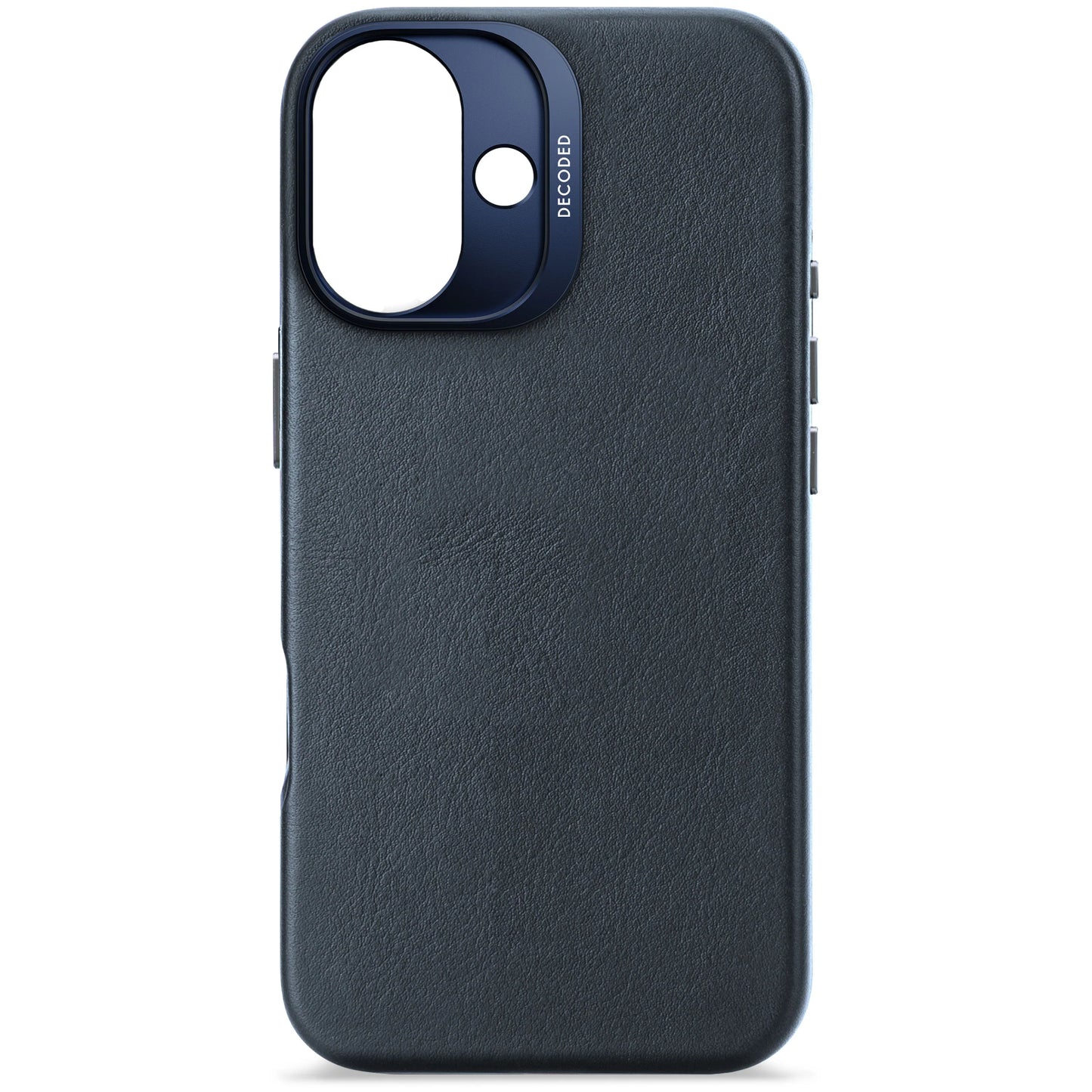 Decoded Housse en cuir pour iPhone 16 - Blue marine