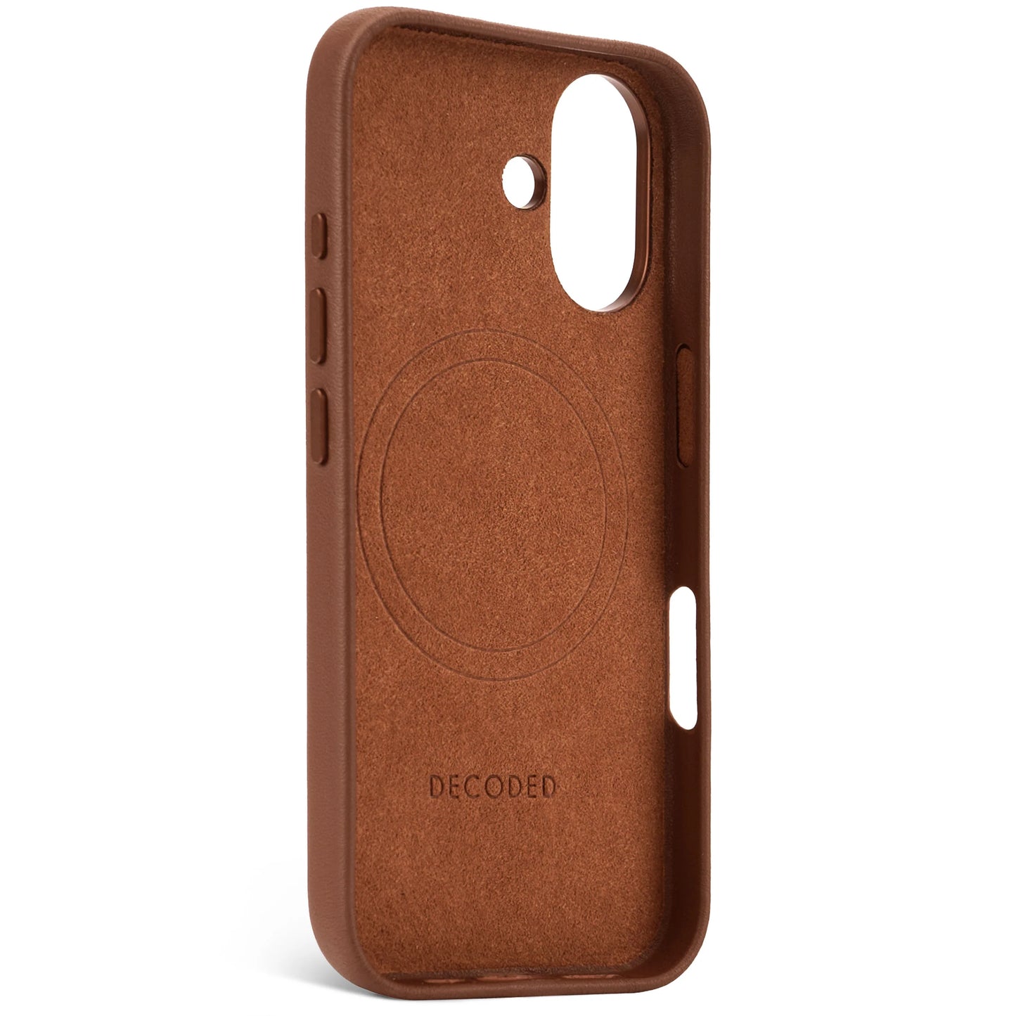 Decoded Leren hoesje voor iPhone 16 - Bruin