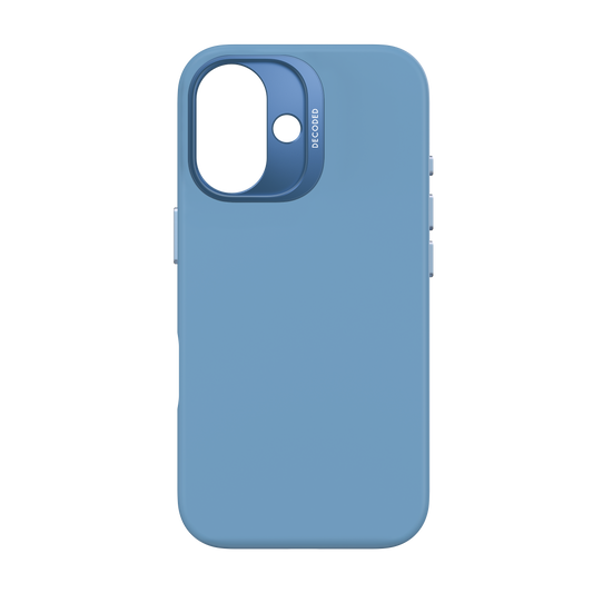 Decoded Antimicrobial Silicone Backcover voor iPhone 16 - Hemelsblauw