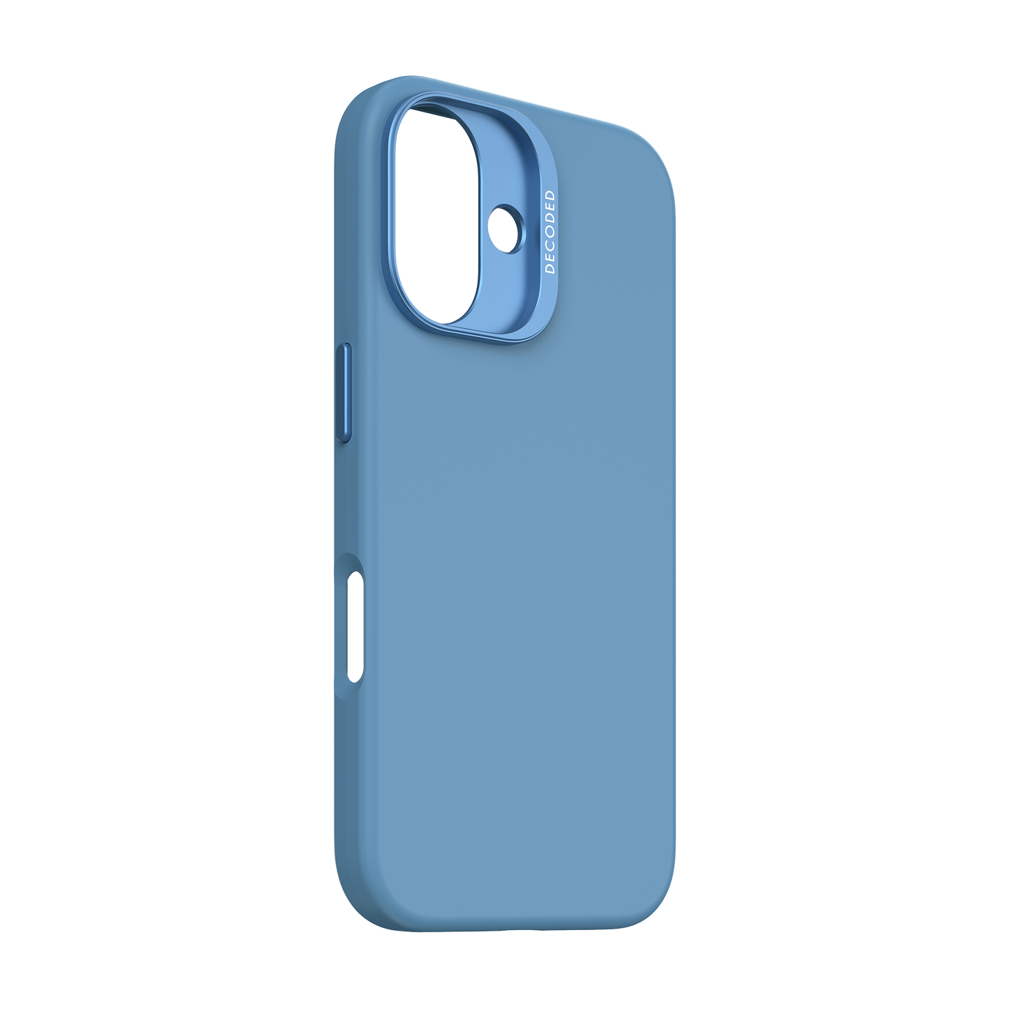 Decoded Antimicrobial Silicone Backcover pour iPhone 16 - Bleu ciel