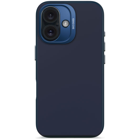 Decoded Antimicrobial Silicone Backcover pour iPhone 16 - Blue marine