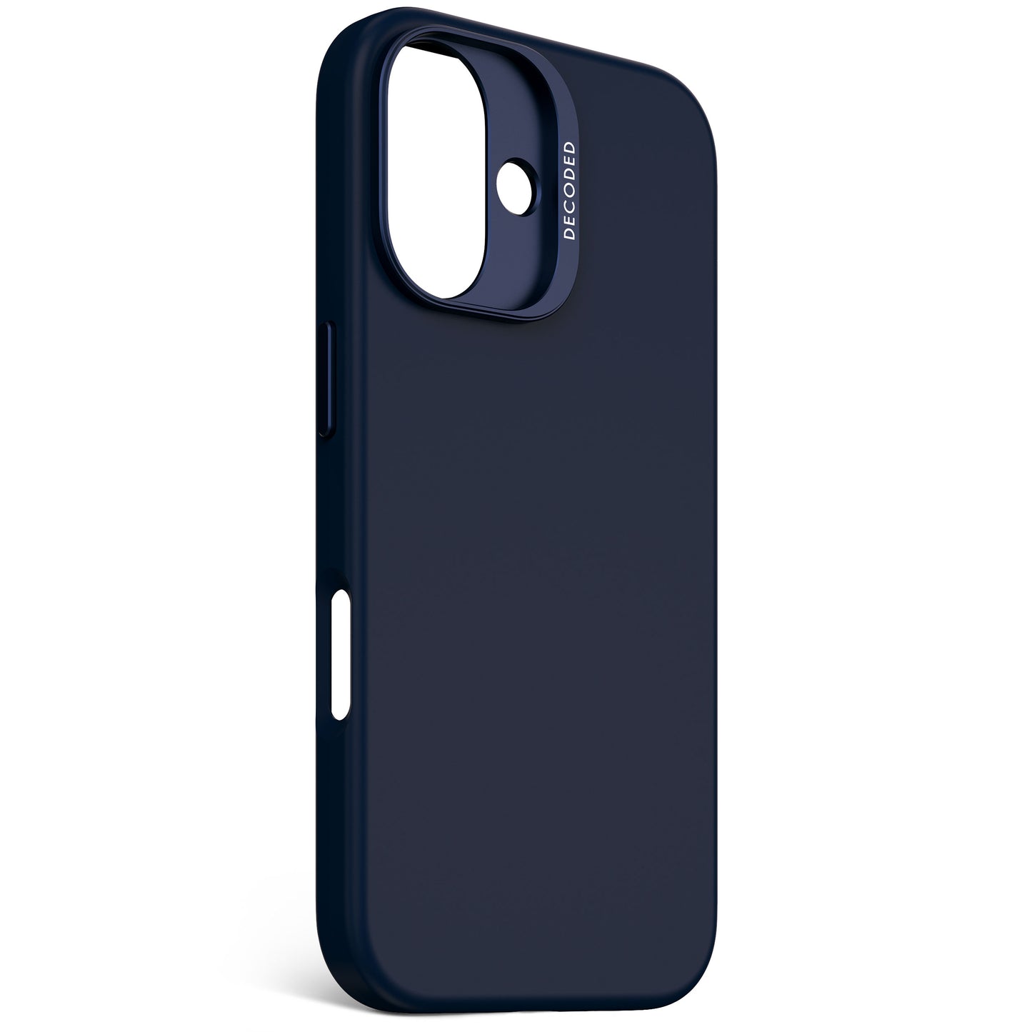 Decoded Antimicrobial Silicone Backcover voor iPhone 16 - Marineblauw